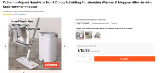 Ochama alles in 1 dweil-set voor €15,99