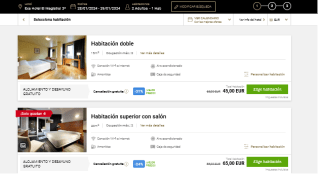 Habitación en Eurostars Hotel en Oviedo 3* desayuno incluído por 20€