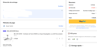 Ventilador de Techo ROBIN con Aspas Desplegables, Luz LED Personalizable y Motor DC por 42,81€