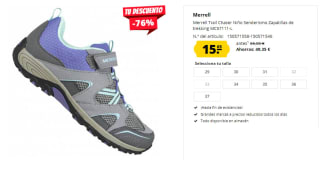 Zapatillas de Trekking de Niños Merrell Trail Chaser por 15.65€