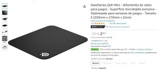 Alfombrilla SteelSeries QcK Mini por tan solo 2,66€