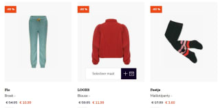 Tot 80% korting op merk kinderkleding van Flo, Retour Denim, Feetje en meer bij Happybee