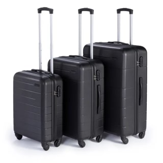 Elevate 3 Piece Hard Case Set in Black – Just £38