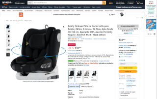 Silla coche Babify Onboard Isofix 0-12 años por 139,99€