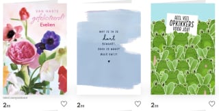 1+1 gratis op alle kaarten bij Hallmark