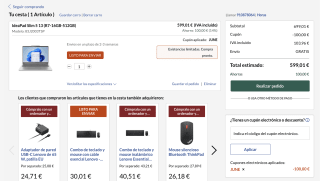 IdeaPad Slim 5 13,3" WUXGA R7 7735HS-16GB-512GB por solo 599,01€