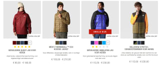 10% extra korting op jassen in de outlet tot 50% bij The North Face