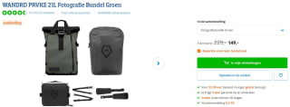 WANDRD PRVKE 21L Fotografie Bundel Groen voor €149 bij Coolblue