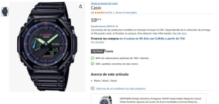 Reloj CASIO G-SHOCK GA-2100RGB-1A po solo 59,95€