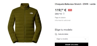 Chaqueta de Hombre The North Face Belleview Stretch - DWR por 119.95€