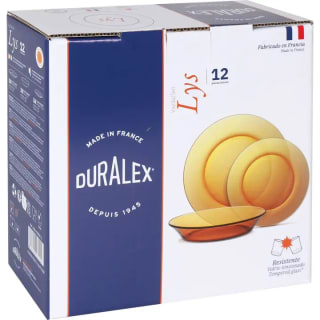 Duralex Vajilla completa 12 Piezas de Vidrio Templado
