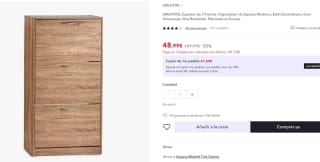 GREATOOL Zapatero de 3 Puertas por 48,99€ (cuenta nueva 36,99€)