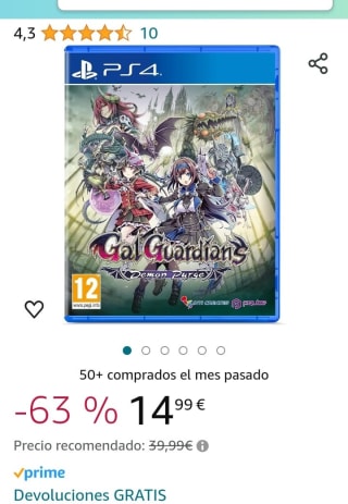 Gal Guardians: Demon Purge PS4 por 14,99€.
