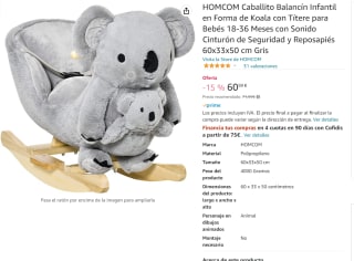 Recopilación Balancines para bebé marca Homcom musicales desde 57,79€