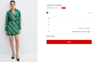 Vestido lazo cuadros para Mujer por 5.99€