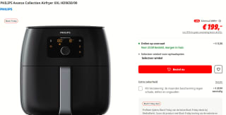 Philips Airfryer Avance Collection XXL HD9650/90 voor €199 bij Media Markt