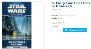 Star Wars LCG - Su Energía nos Une / Ecos de la Fuerza 5 por 3€