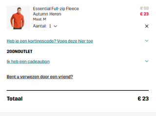 20% extra korting op alles in de outlet van Revolutionrace