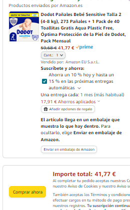 Dodot Pañales Bebé Sensitive Talla 1 y 2 276 Pañales + 1 Pack de 40 Toallitas por 45,14€