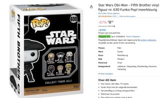 Funko Pop Star Wars 630 - Obi-Wan Kenobi - Fifth Brother voor €8,50 bij Amazon
