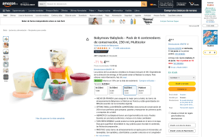 Pack Babymoov Babybols 6 contenedores conservación alimento 250ml por 4€