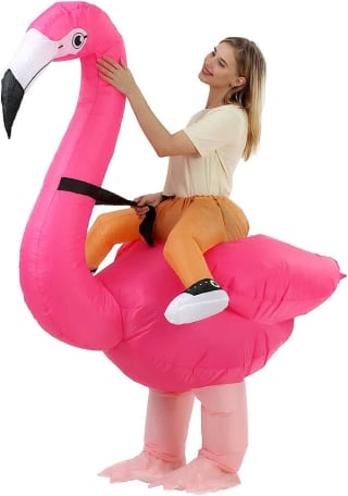 Jashke Opblaasbaar flamingopak voor €33,90 bij Amazon