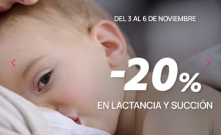 -20% descuento en seleccionados en lactancia y succión
