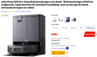 eufy X10 Pro Omni - Robotstofzuiger met dweilfunctie en Omni Station voor €549 bij Bol