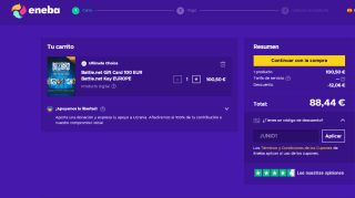 Tarjeta 100€ Battle.net por solo 88,44€