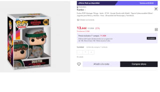 Funko Stranger Things Pop! Tv Vinyl Hunter Dustin With Shield 9 cm por 8.06€