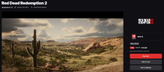 Red Dead Redemption 2 voor €14,99 bij Epic Games