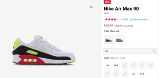 Sneakers Nike Air Max 90 "Volt & Rush Pink" voor €69,99 bij Foot Locker