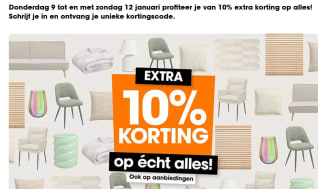 10% korting op je bestelling bij Kwantum