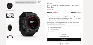 Garmin fēnix 7X Solar GPS, 51mm, Multisport Smartwatch, Slate Grey - £429