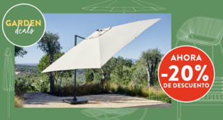 20% dto en parasoles y pies de parasol desde CASA