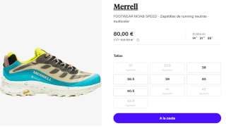 Zapatillas de Trekking de Mujer Merrell FOOTWEAR MOAB SPEED por 80€