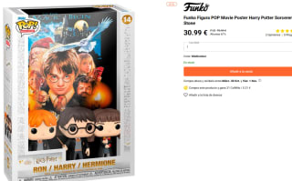 Funko Figura POP Película + Posters Harry Potter Hechiceras Piedra por 30,99€