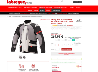 Chaqueta de moto Alpinestars Ketchum Gore-Tex AA por solo 269,99€
