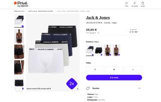 Pack 8 Bóxer Jack & Jones por 25€