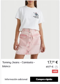 Tommy Jeans - Camisetas por menos de 18€