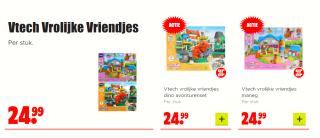 VTech Vrolijke Vriendjes - Dino of Manege Avonturenset voor €24,99 bij Dirk