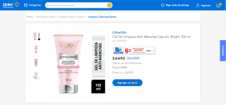 Gel De Limpieza Anti-Manchas Glycolic-Bright por $4.490