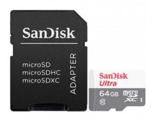 MicroSD SanDisk Ultra 64GB por $39 en CyberPuerta