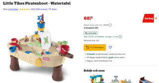 Little Tikes Piratenboot Watertafel voor €68,19 bij Bol