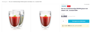 PAVINA dubbelwandige snack cups met deksel, 0,3L 2 stuks voor €8,95 bij Bodum