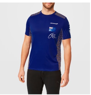 Camiseta para Hombre de Daniel Ricciardo del equipo McLaren F1 por 11.99€