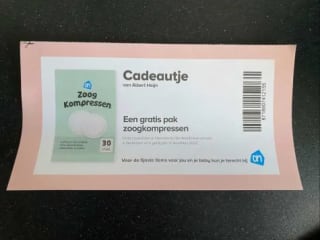 Gratis Beregoede Babyolie en AH Zoogkompressen bij Albert Heijn [ Scan barcodes]
