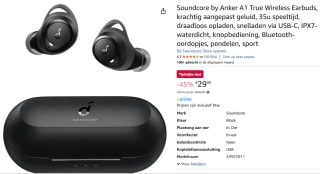 Soundcore bij Anker Life A1 draadloze oordopjes voor €29,99 bij Amazon