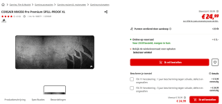 CORSAIR MM350 Pro Extended XL muismat voor €24,99 bij de MediaMarkt