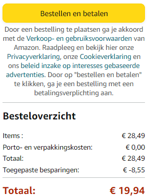 SONGMICS Schoenenrek met 2 niveaus en verstelare poten voor €19,94 bij Amazon